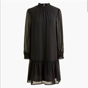 J. Crew Black Long Sleeve Dress